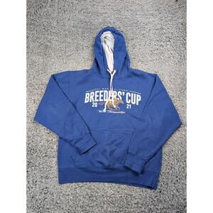 Del Mar Breeders Cup Hoodie Adult Medium Blue 2021 World Championship Sweatshirt